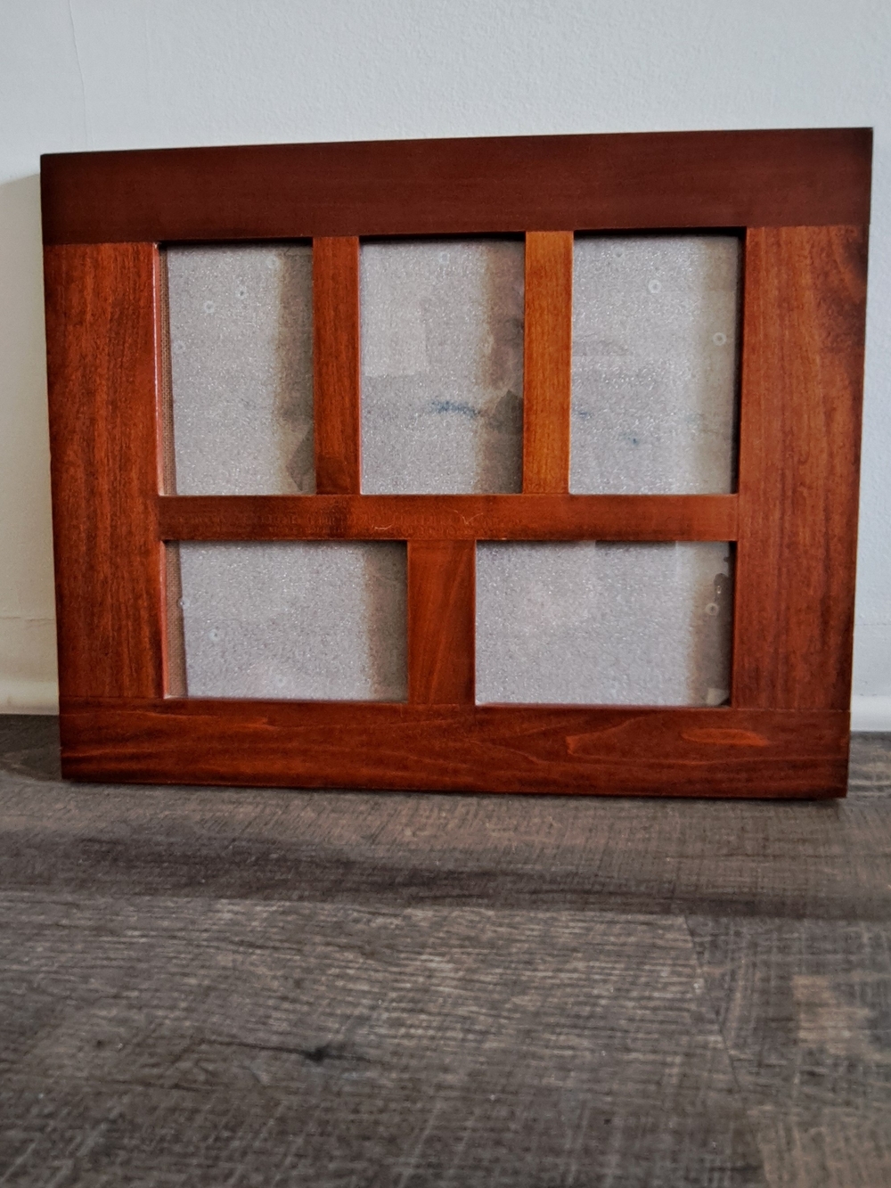 Wooden Multi-Opening Picture Frame - Brown